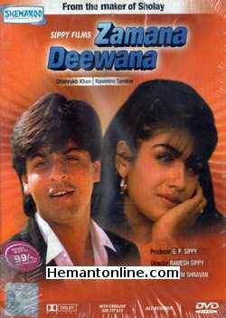 Zamana Deewana 1995 Shahrukh Khan, Raveena Tandon, Jeetendra, Shatrughan Sinha, Anupam Kher, Prem Chopra, Tinu Anand, Kiran Juneja, Neelima Azim, Beena, Aasif Sheikh