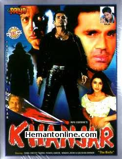 Khanjar The Knife 2003 Sunil Shetty, Tabu, Pankaj Dheer, Mohan Joshi, Gulshan Grover, Laxmikant Berde, Archana Puran Singh, Trishna, Chander Sharma, Rahul, Shehzad Khan