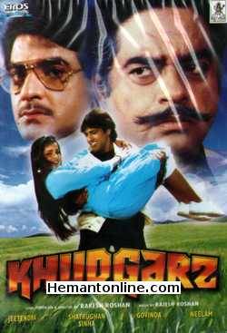 Khudgarz 1987 Jeetendra, Shatrughan Sinha, Amrita Singh, Govinda, Neelam, Bhanupriya, Kader Khan, Kiran Kumar, Saeed Jaffrey, Sudhri Dalvi, Sangeeta Naik, Vikas Anand, Abhi Bhattacharya, Farita Boyce