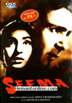 Seema 1955 Nutan, Balraj Sahni, Sunder, Pratima Devi, Shubha Khote, C. S. Dubey, Shivraj, Krishnakant, Praveen Paul, Baby Shashi