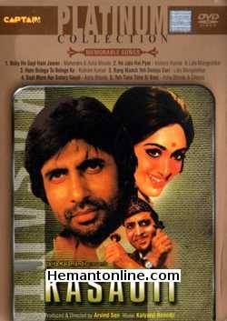 Kasauti 1974 Amitabh Bachchan, Hema Malini, Pran, Sonia Sahni, Vijay Sharma, Ramesh Deo, Sulochana Latkar, D. K. Sapru, Abhi Bhattacharya, Satyen Kappu, Mohan Choti, Bharat Bhushan, Shubha Khote