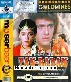 Tan Badan 1986 Govinda, Khushboo, Sharat Saxena, Satyen Kappu, Raj Mehra, T. P. Jain, Jyoti Patel, Vijay Kashyap, Geeta Khanna, Viju Khote, Birbal