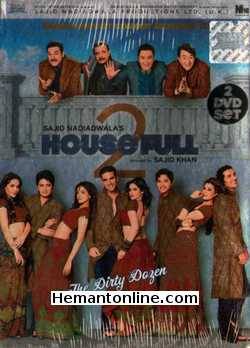 Housefull 2 2012 Akshay Kumar, Asin, John Abraham, Jacqueline Fernandez, Shreyas Talpade, Shazahn Padamsee, Ritesh Deshmukh, Zarine Khan, Rishi Kapoor, Randhir Kapoor, Boman Irani, Mithun Chakraborty, Malaika Arora Khan, Neelu Kohli, Johnny Lever,