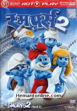 The Smurfs 2 2013 Hindi Hank Azaria, Neil Patrick Harris, Brendan Gleeson, Jayma Mays, Jacob Tremblay, Nancy O'Dell, Karim Babin, Gaston Morrison, Jocelyn Blanchard, Erika Rosenbaum, Carolina Bartczak, James A. Woods