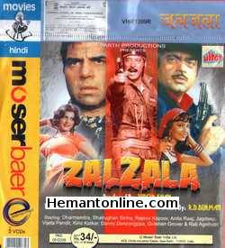 Zalzala 1988 Dharmendra, Shatrughan Sinha, Rajeev Kapoor, Anita Raaj, Jagdeep, Vijeyta Pandit, Kimi Katkar, Danny Denzongpa, Gulshan Grover, Rati Agnihotri