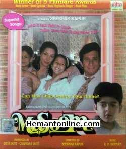 Masoom 1983 Naseeruddin Shah, Shabana Azmi, Saeed Jaafri, Baby Urmila Matondkar, Baby Aradhana, Baby Jugal Hansraj, Supriya Pathak, Tanuja