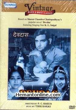 Devdas 1936 K. L. Saigal, Rajkumari, Sitara Devi, Jamuna, Vikram Kapoor, Pahadi Sanyal, Kidar Nath Sharma, Zubeida, Sultana, Biswanath Bhaduri, A. H. Shore, Yusuf Attia, K. C. Dey, Nemo