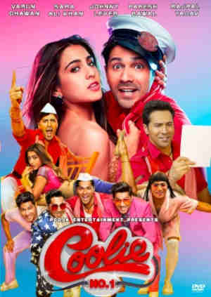 Coolie No 1 2020 Varun Dhawan, Sara Ali Khan, Paresh Rawal, Rajpal Yadav, Javed Jaffrey, Johnny Lever, Anil Dhawan, Bharti Achrekar, Sahil Vaid, Shikha Talsania, Shashi