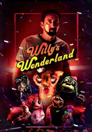 Willy's Wonderland 2021 Nicolas Cage, Emily Tosta, Ric Reitz, Beth Grant, Chris Warner, Caylee Cowan, Kai Kadlec, Jonathan Mercedes, Christian Delgrosso, Terayle Hill, Jiri Stanek, Taylor Towery, Jessica Graves Davis, Chris Schmidt Junior,