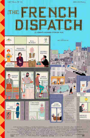 The French Dispatch 2021 Benecio Del Toro, Adrien Brody, Tilda Swinton, Frances McDormand, Lea Seydoux, Timothee Chalamet, Jeffrey Wright, Lyna Khoudri, Mathieu Amalric, Bill Murray, Steve