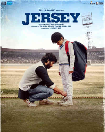 Jersey 2022 Shahid Kapoor, Mrunal Thakur, Pankaj Kapur, Palak Singh, Anjum Batra, Rudrashish Majumder, Geetika Mehandru, Sanjiv Chopra, Shivam Sharma, Saurabh V. Pandey, Karan Mishra, Kuku Diwan, Prince Kohli