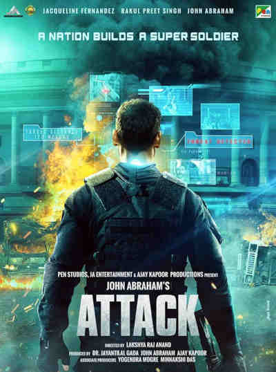 Attack 2022 John Abraham, Rakulpreet Singh, Jacqueline Fernandes, Elham Ehsas, Babrak Akbari, Amritpal Singh, Jarquez McClendon, Bikram Malati, Ranjit Punia, Athar Siddiqui, Roshni Singh,