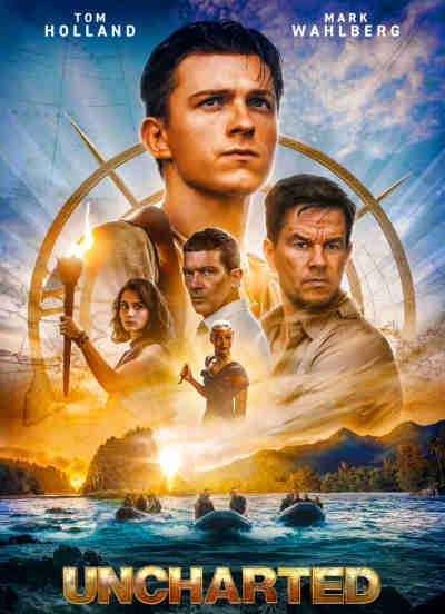 Unchartered 2022 Tom Holland, Mark Wahlberg, Antonio Banderas, Sophia Ali, Steven Waddington, Tati Gabrielle, Pingi Moli, Rudy Pankow, Tiernan Jones, Joseph Balderrama, Alana Boden,