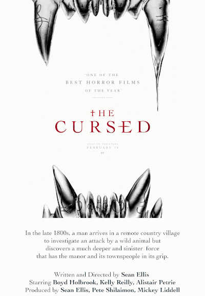 The Cursed 2022 Kelly Reilly, Boyd Holbrook, Alistair Petrie, Nigel Betts, Roxane Duran, Simon Kunz, Stuart Bowman, Amelia Crouch, Aine Rose Daly, Tommy Rodger, Max