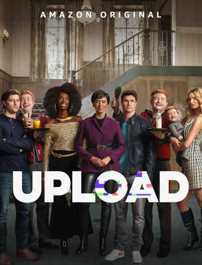 Upload Season 2 2022 Robbie Amell, Andy Allo, Allegra Edwards, Zainab Johnson, Owen Daniels, Kevin Bigley, Andrea Rosen, William B. Davis, Josh Banday, Jessica Tuck, Yvetta