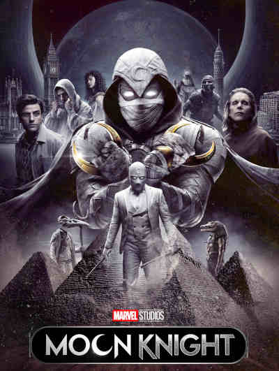 Moon Knight Season 1 2022 Oscar Isaac, Ethan Hawke, May Calamawy, F. Murray Abraham, Michael Benjamin Hernandez, Ann Akinjirin, David Ganly, Karim El Hakim, Antonia Salib, Shaun