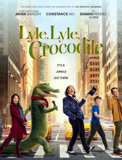 Lyle, Lyle, Crocodile 2022 Javier Bardem, Constance Wu, Winslow Fegley, Scoot McNairy, Brett Gelman, Shawn Mendes, Sal Viscuso, Lyric Hurd