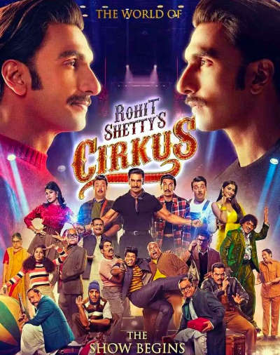 Cirkus 2022 Ranveer Singh, Pooja Hegde, Jacqueline Fernandez, Varun Sharma, Johny Lever, Siddharth Jadhav, Vrajesh Hirjee, Sanjay Mishra, Vijay Patkar, Ashwini Kalsekar, Mukesh Tiwari,