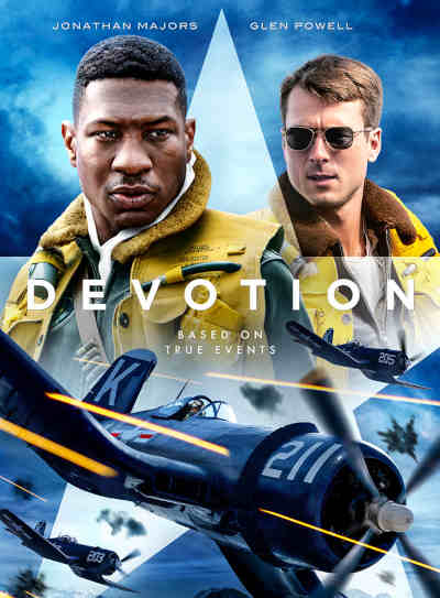 Devotion 2022 Jonathan Majors, Glen Powell, Thomas Sadoski, Christina Jackson, Daren Kagasoff, Spencer Neville, Joe Jonas, Nick Hargrove, Dean Denton, Joseph Cross, Boone Platt, Thad Luckinbill, Serinda Swan, Matt Riedy, Donna Fishman,