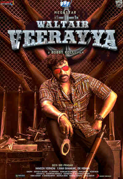 Waltair Veerayya 2023 Chiranjeevi, Ravi Teja, Shruti Haasan, Catherine Tresa, Bobby Simha, Prakash Raj, Rajendra Prasad, Vennela Kishore, Pradeep Singh Rawat, John Vijay, Nassar, Urvashi Rautela