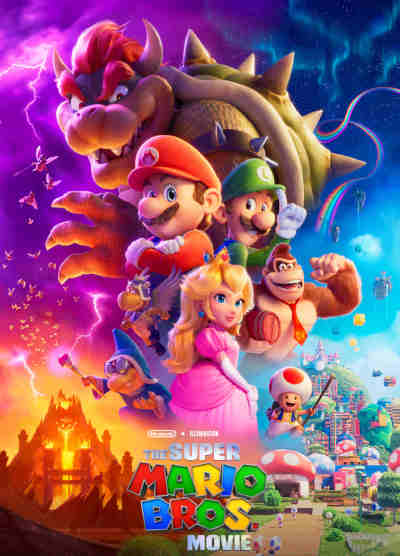 The Super Mario Bros. Movie 2023 Voices by, Chris Pratt, Anya Taylor Joy, Charlie Day, Jack Black, Keegan Michael Key, Seth Rogen, Fred Armisen, Kevin Michael Richardson, Sebastian Maniscalco, Khary Payton, Charles Martinet, Rino Romano, Jessica