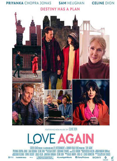 Love Again 2023 Priyanka Chopra Jonas, Sam Heughan, Celine Dion, Russell Tovey, Sofia Barclay, Lydia West, Omid Djalili, Nick Jonas, Steve Oram, Celia Imrie, Arinze