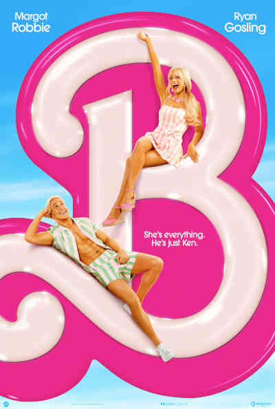 Barbie 2023 Margot Robbie, Ryan Gosling, Ariana Greenblatt, America Ferrera, John Cena, Will Ferrell, Nicola Coughlan, Emma Mackey, Hari Nef, Simu Liu, Ellie Bamber, Michael Cera, Ritu Arya, Dua Lipa, Alexandra Shipp,