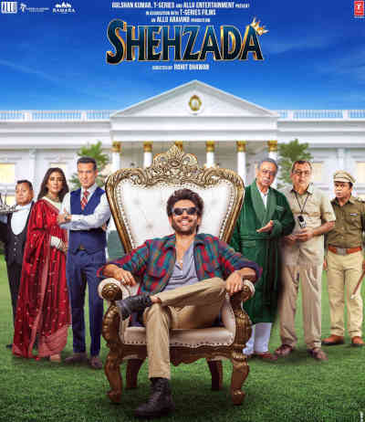 Shehzada 2023 Kartik Aaryan, Kriti Sanon, Paresh Rawal, Manisha Koirala, Ronit Roy, Sachin Khedekar, Ankur Rathee, Sunny Hinduja, Raaz Khanna, Nilakshi Kalita, Ali Asgar,