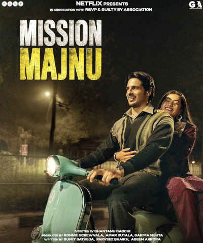 Mission Majnu 2023 Sidharth Malhotra, Rashmika Mandanna, Parmeet Sethi, Zakir Hussain, Kumud Mishra, Sharib Hashmi, Ashwath Bhatt, Avijit Dutt, Manoj Bakshi, Rajit Kapoor, Jyoti Pandey, Varun Tamta, Neeta Jhanjhi, Rabiat Baysoltanovna Osaeva, Priyanka