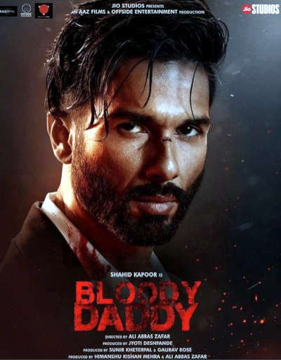 Bloody Daddy 2023 Shahid Kapoor, Amy Aela, Diana Penty, Ronit Roy, Vivan Bhatena, Suparna Moitra, Sanjay Kapoor, Rajeev Khandelwal, Sartaaj Kakkar, Vikram Mehra, Zeishan Quadri,