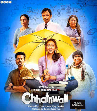 Chhatriwali 2023 Rakul Preet Singh, Sumeet Vyas, Satish Kaushik, Dolly Ahluwalia, Rajesh Tailang, Prachee Shah, Rakesh Bedi, Riva Arora, Umesh Sharma, Sudha, Punit Tiwari,