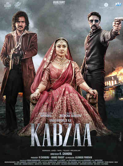 Kabzaa 2023 Upendra, Kiccha Sudeep, Shriya Saran, Shivarajkumar, Murli Sharma, Nawab Shah, Kota Srinivasa Rao, Krishna Murali Posani, Lakki Lakshman, Akthar Danish, Taaha Shah, Anoop Revanna, Kabir Duhan Singh, Danish Aktar, Danish