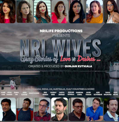 NRI Wives 2023 Bhagyashree Patwardhan, Samir Soni, Hiten Tejwani, Aditi Govitrikar, Jugal Hansraj, Raima Sen, Kapil Arora, Vidhi Dalia, Soumya Dharmateja, Gaurav Gera, Gunjan Kuthiala, Olivia Malhotra, Javed Pathan, Kiku Sharda